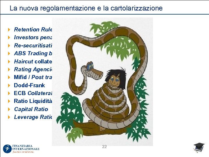 La nuova regolamentazione e la cartolarizzazione 4 4 4 Retention Rule Investors penalties -