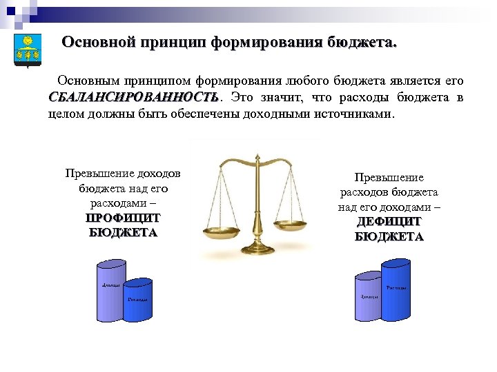 Формирование расходов. Принципы формирования расходов бюджета. Принцип сбалансированности бюджета. Основной принцип формирования бюджета. Принципы формирования бюджета доходов и расходов.