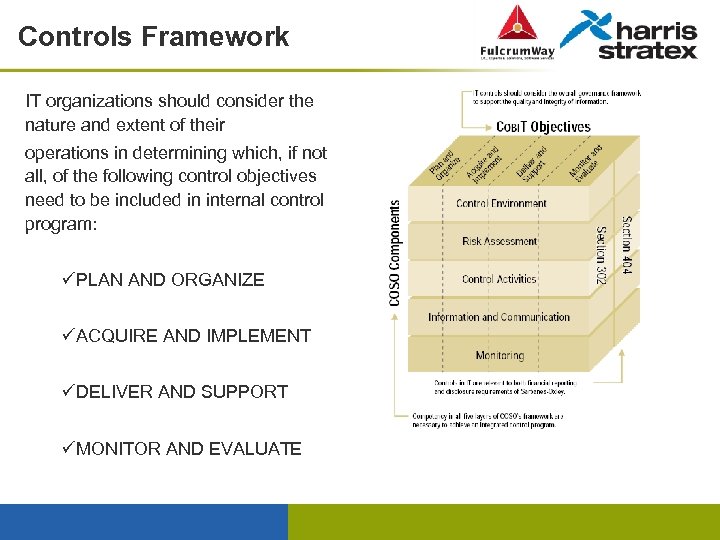 Controls Framework IT organizations should consider the nature and extent of their operations in