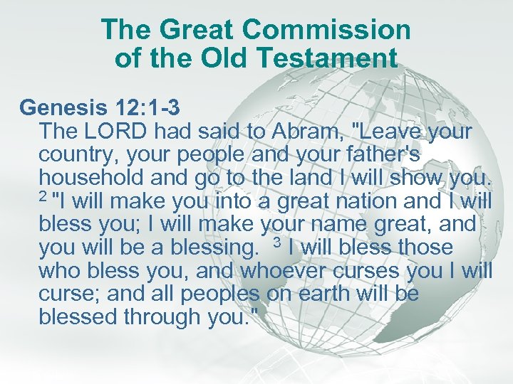 A Free sample background from www. awesomebackgrounds. com Slide 3 The Great Commission of