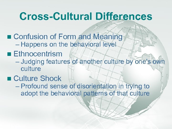 A Free sample background from www. awesomebackgrounds. com Slide 36 Cross-Cultural Differences n Confusion