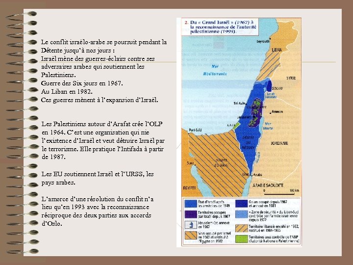 Le conflit israëlo-arabe se poursuit pendant la Détente jusqu’à nos jours : Israël mène