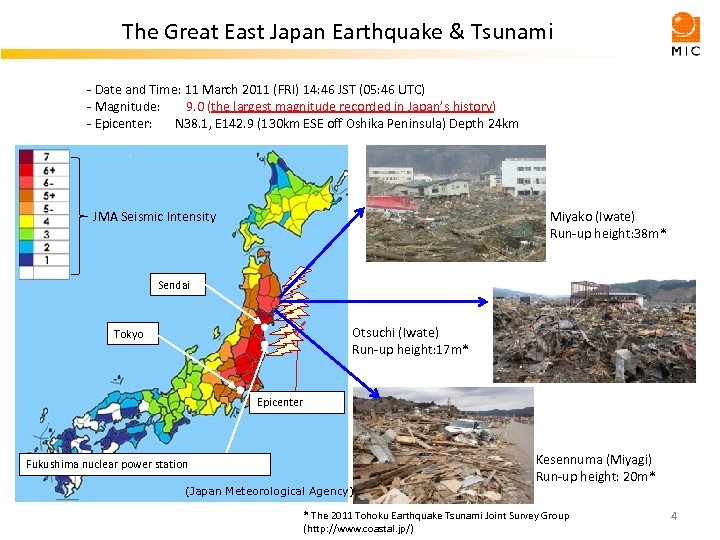 The Great East Japan Earthquake & Tsunami - Date and Time: 11 March 2011