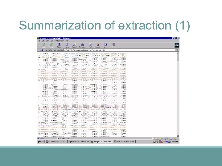 Summarization of extraction (1) 