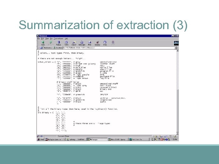 Summarization of extraction (3) 