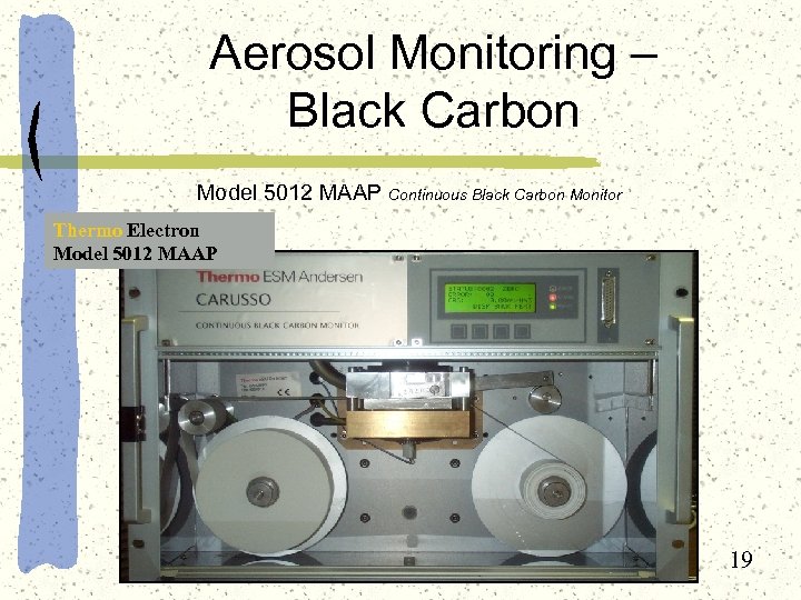 Aerosol Monitoring – Black Carbon Model 5012 MAAP Continuous Black Carbon Monitor Thermo Electron