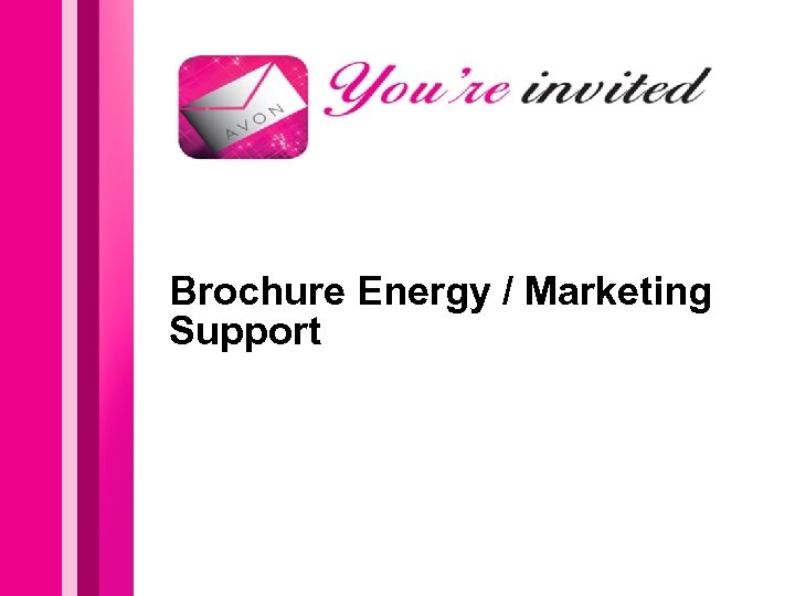 Brochure Energy / Marketing Support 