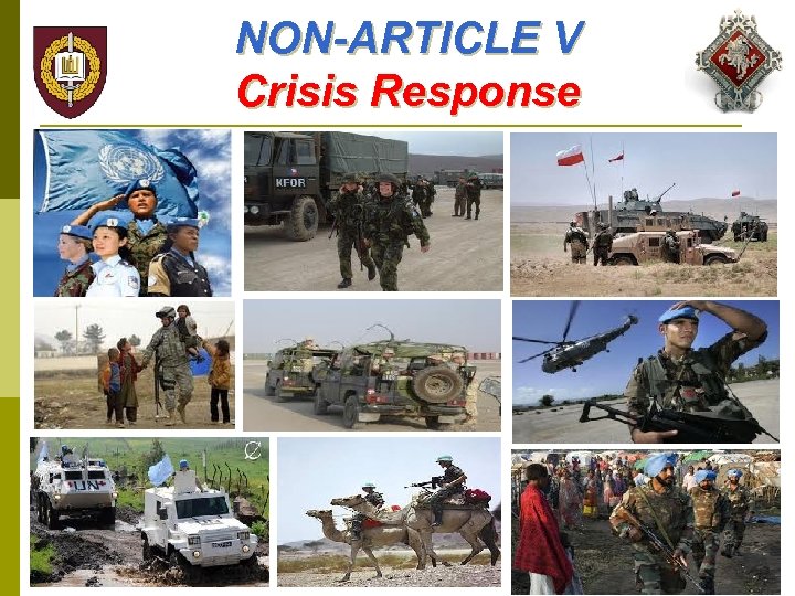 NON-ARTICLE V Crisis Response 