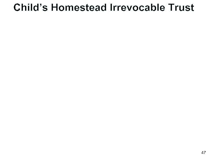 Child’s Homestead Irrevocable Trust 47 
