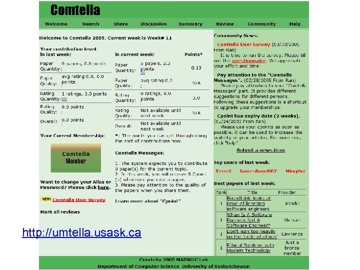 http: //umtella. usask. ca 