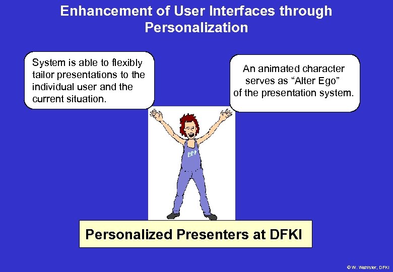 Enhancement of User Interfaces through Personalization System is able to flexibly tailor presentations to