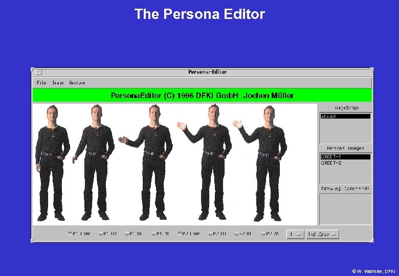 The Persona Editor © W. Wahlster, DFKI 