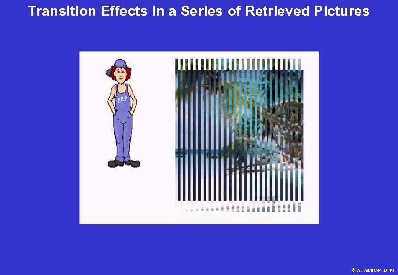 Transition Effects in a Series of Retrieved Pictures © W. Wahlster, DFKI 