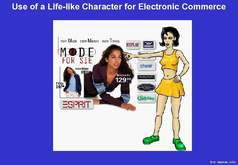 Use of a Life-like Character for Electronic Commerce © W. Wahlster, DFKI 