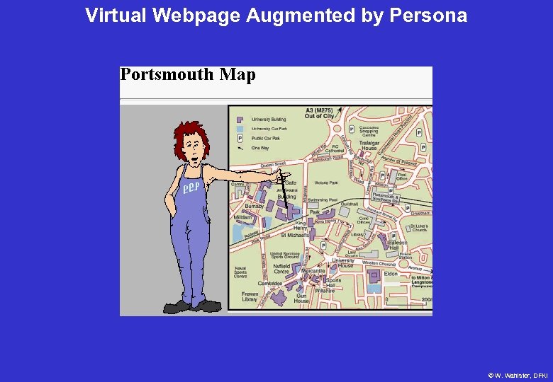 Virtual Webpage Augmented by Persona © W. Wahlster, DFKI 
