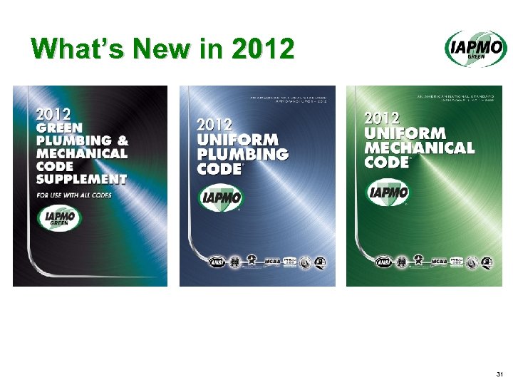 What’s New in 2012 31 