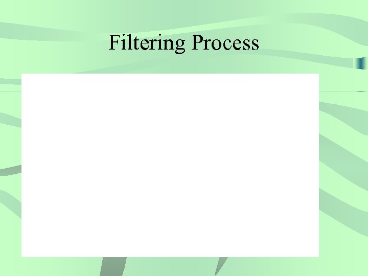 Filtering Process 