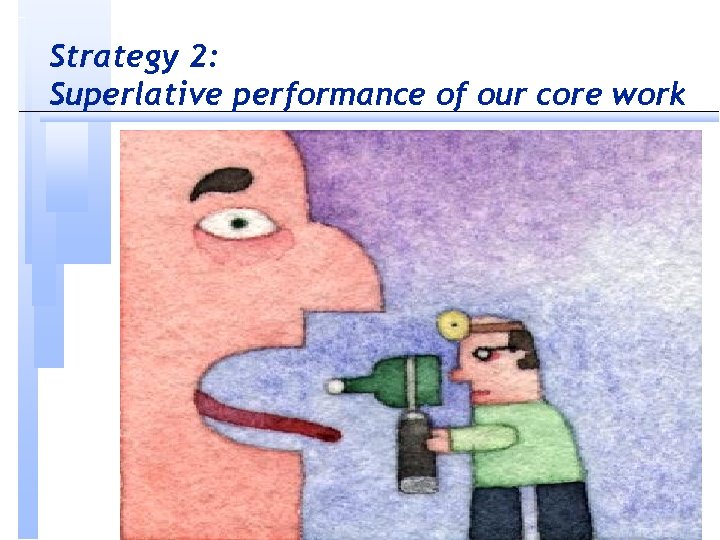 Strategy 2: Superlative performance of our core work 