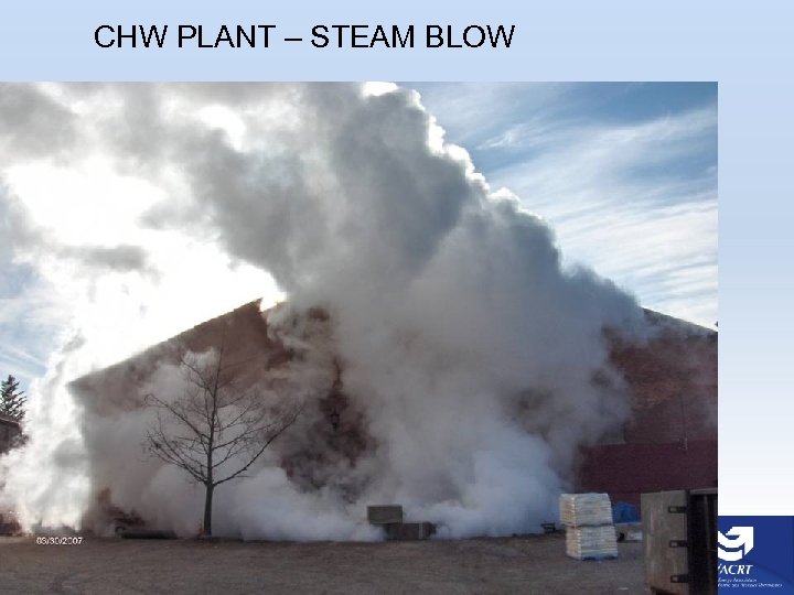 CHW PLANT – STEAM BLOW 
