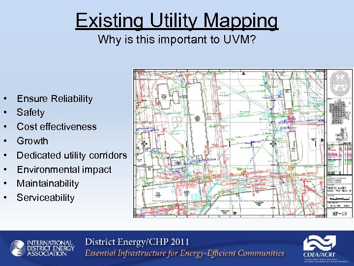 Existing Utility Mapping Why is this important to UVM? • • Ensure Reliability Safety