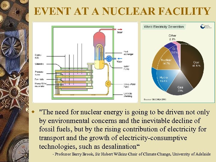 EVENT AT A NUCLEAR FACILITY w 
