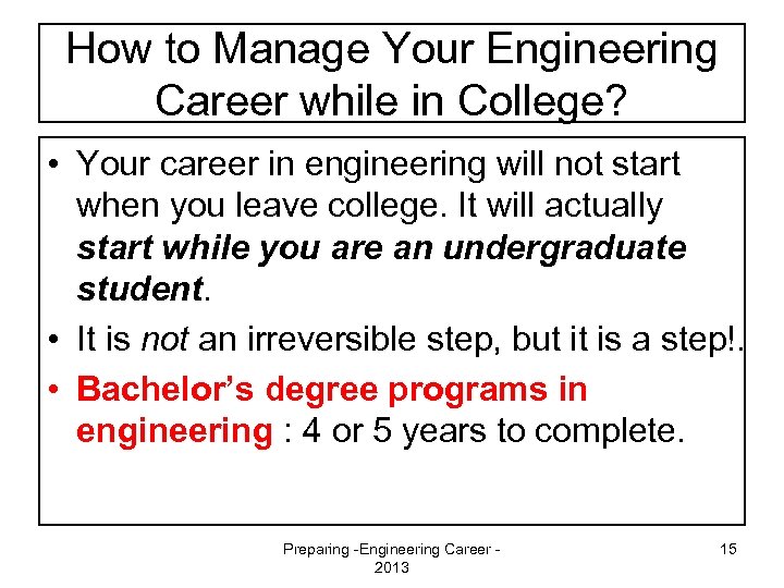 How to Manage Your Engineering Career while in College? • Your career in engineering