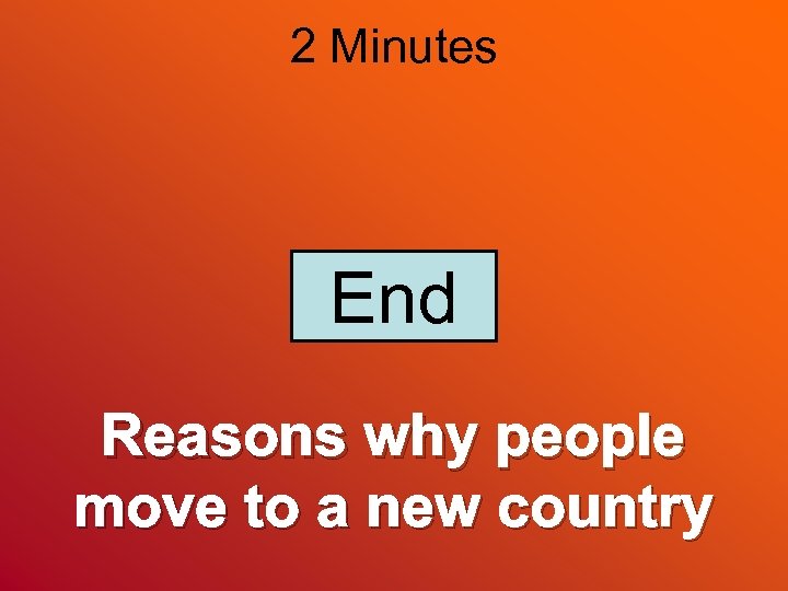 2 Minutes 1: 00 1: 01 1: 02 1: 03 1: 04 1: 05