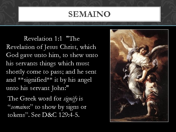 SEMAINO Revelation 1: 1 
