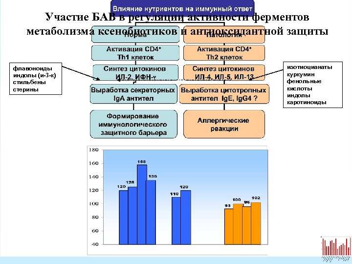 Участие БАВ в регуляции активности ферментов метаболизма ксенобиотиков и антиоксидантной защиты флавоноиды индолы (и-3