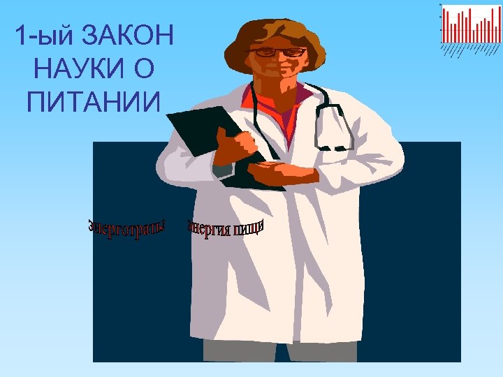1 -ый ЗАКОН НАУКИ О ПИТАНИИ 