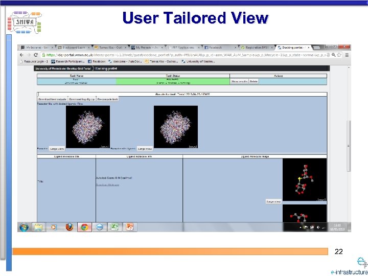 User Tailored View 22 