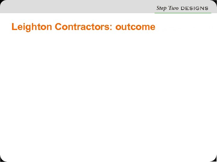 Leighton Contractors: outcome 