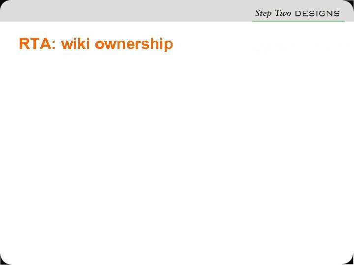 RTA: wiki ownership 