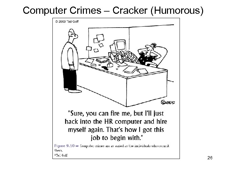 Computer Crimes – Cracker (Humorous) 26 