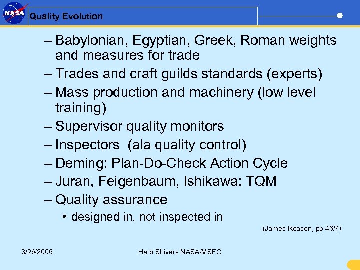 Quality Evolution – Babylonian, Egyptian, Greek, Roman weights and measures for trade – Trades