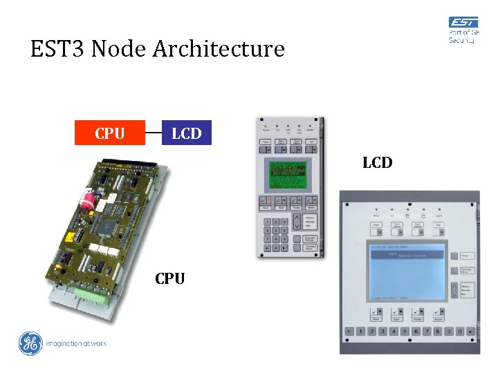 EST 3 Node Architecture CPU LCD CPU 