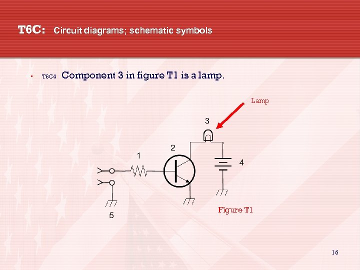 T 6 C: • Circuit diagrams; schematic symbols T 6 C 4 Component 3