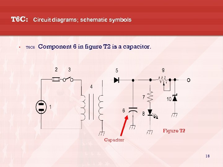 T 6 C: • Circuit diagrams; schematic symbols T 6 C 6 Component 6