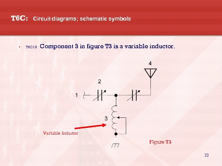 T 6 C: • Circuit diagrams; schematic symbols T 6 C 10 Component 3