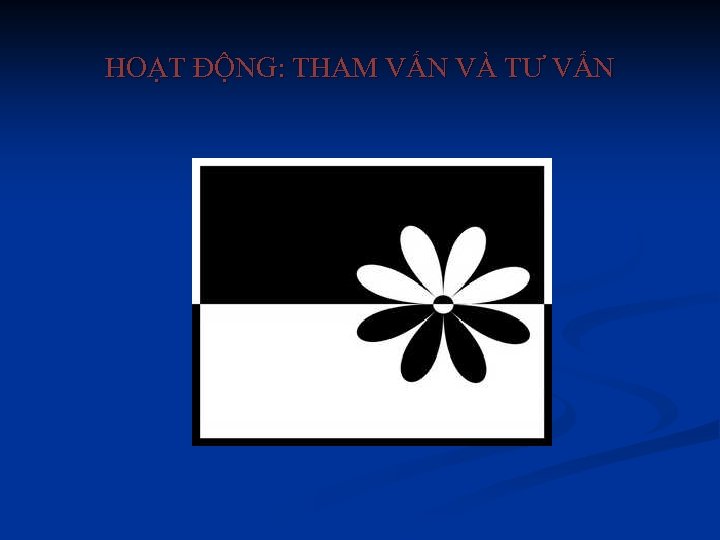 HOẠT ĐỘNG: THAM VẤN VÀ TƯ VẤN 