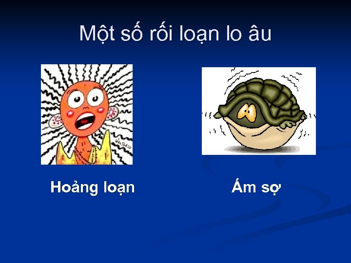 Một số rối loạn lo âu Hoảng loạn Ám sợ 