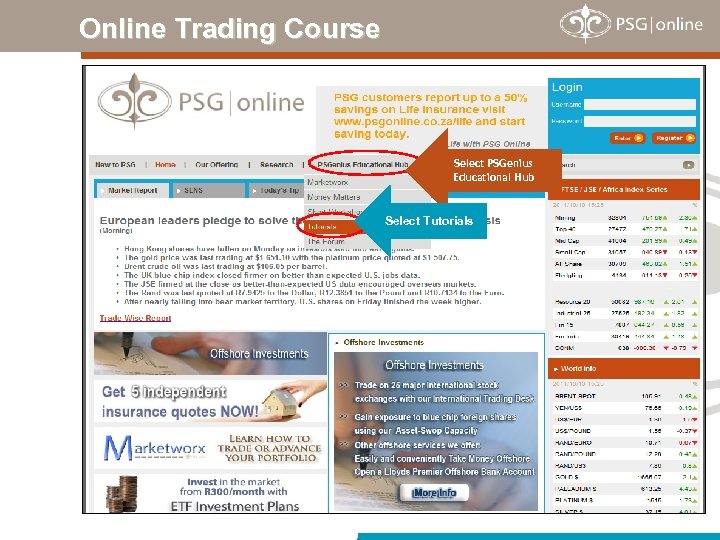 Online Trading Course Select PSGenius Educational Hub Select Tutorials 