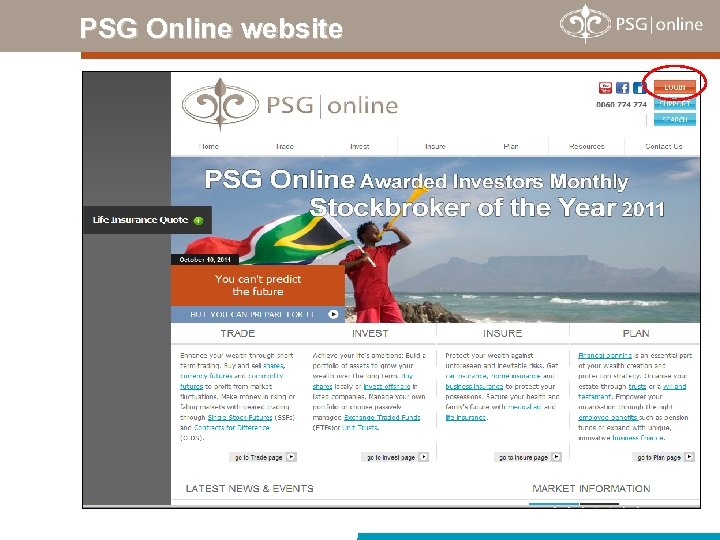 PSG Online website 