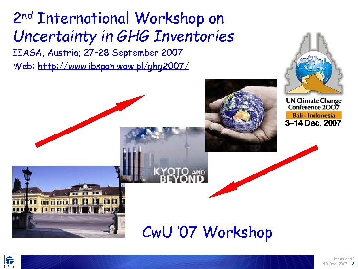 2 nd International Workshop on Uncertainty in GHG Inventories IIASA, Austria; 27– 28 September