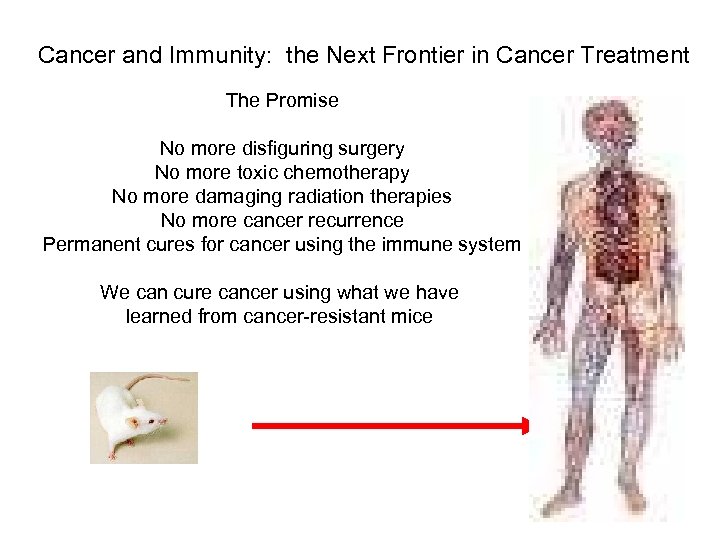 Cancer and Immunity: the Next Frontier in Cancer Treatment The Promise No more disfiguring