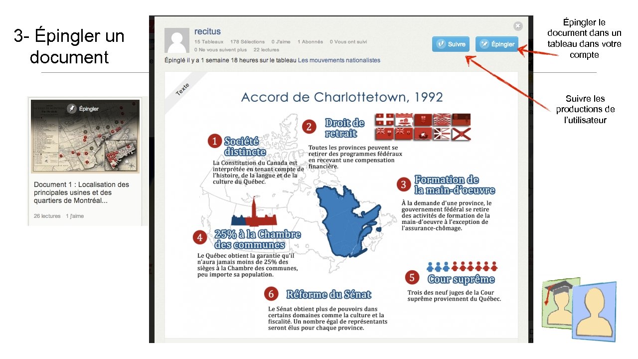 3 - Épingler un document Épingler le document dans un tableau dans votre compte