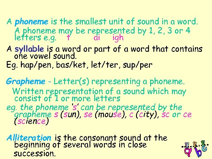 A phoneme is the smallest unit of sound in a word. A phoneme may