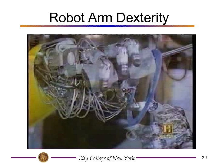 Robot Arm Dexterity College of New York 26 