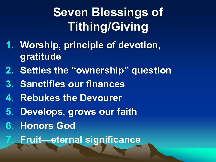 Living Under an Open Heaven Blessings of Tithing