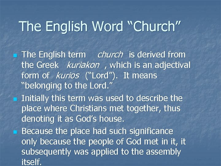 Belonging meaning. Church Words.